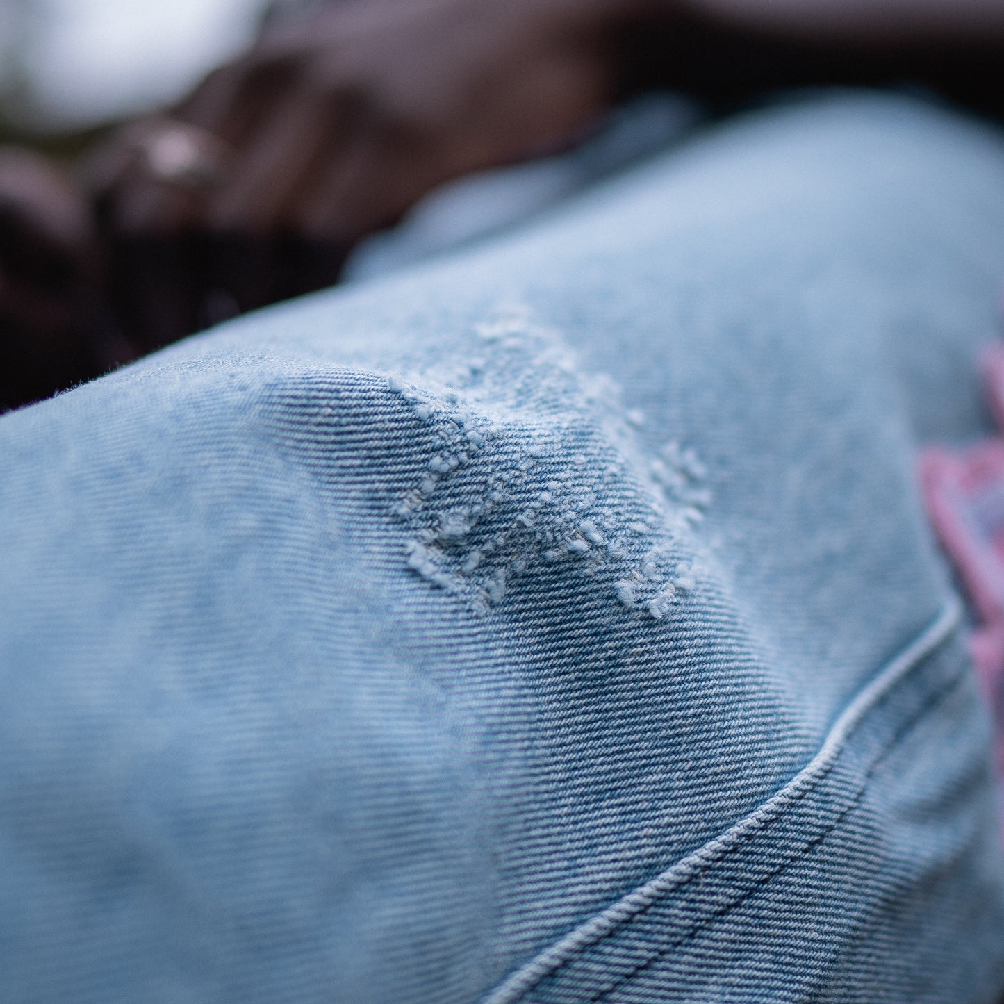 Flared Distressed Pants